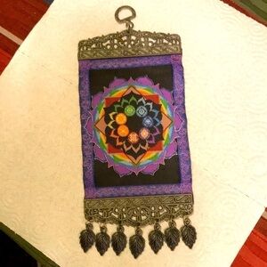 Chakra inspired mini wall hanging